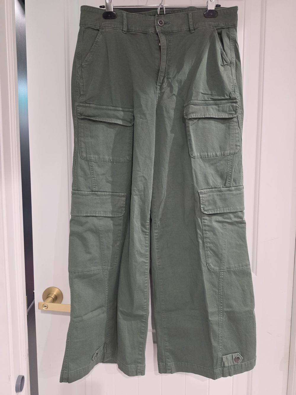 torrid Olive Wide Leg Cargo Jumpsuit Pants
